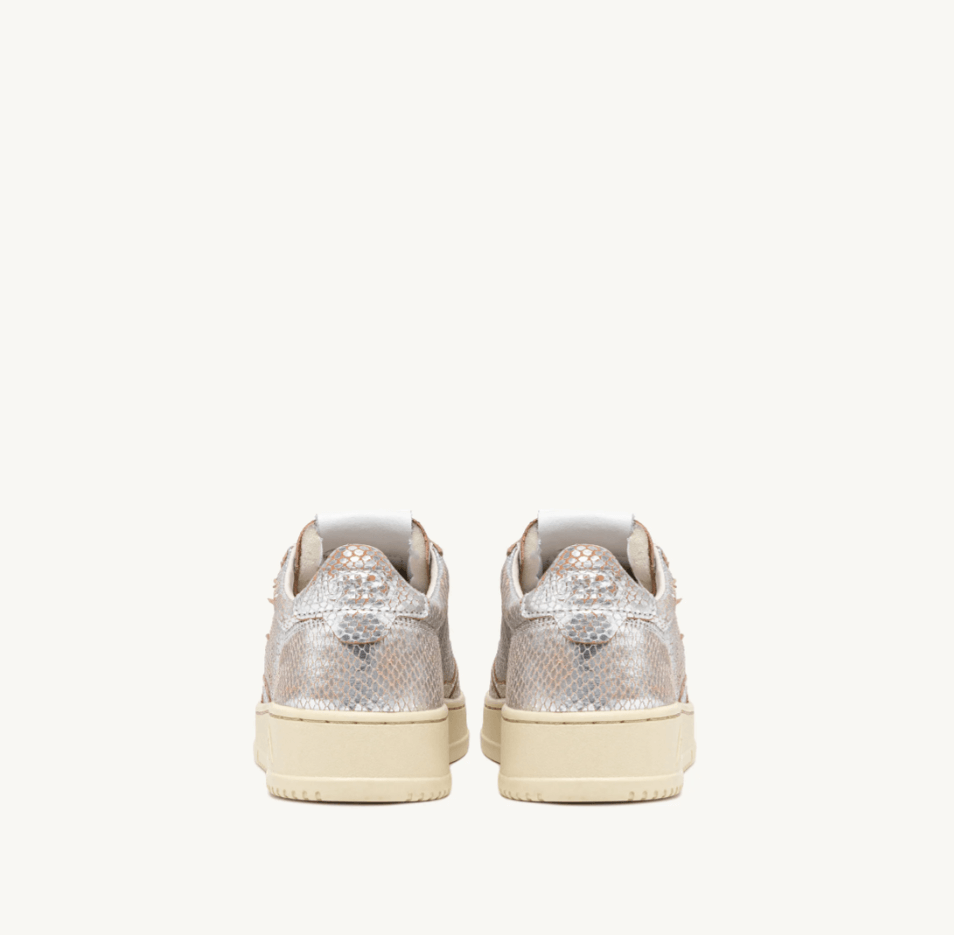 MEDALIST LOW SNEAKERS IN SNAKE-EFFECT LEATHER