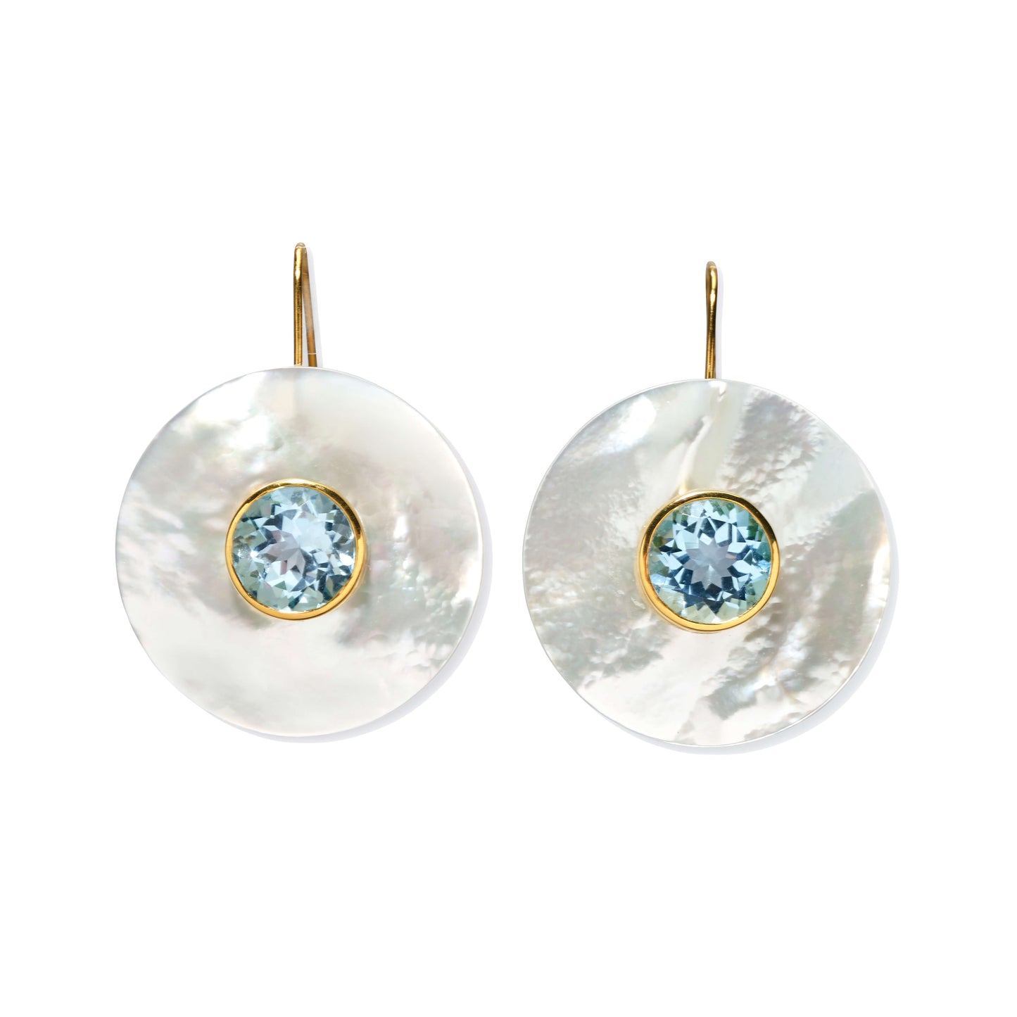 TAJ EARRINGS IN BLUE TOPAZ