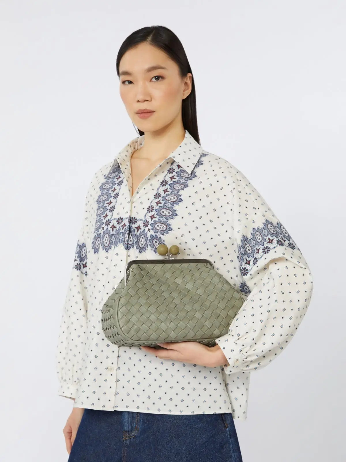 PANCIA HANDBAG- SAGE GREEN