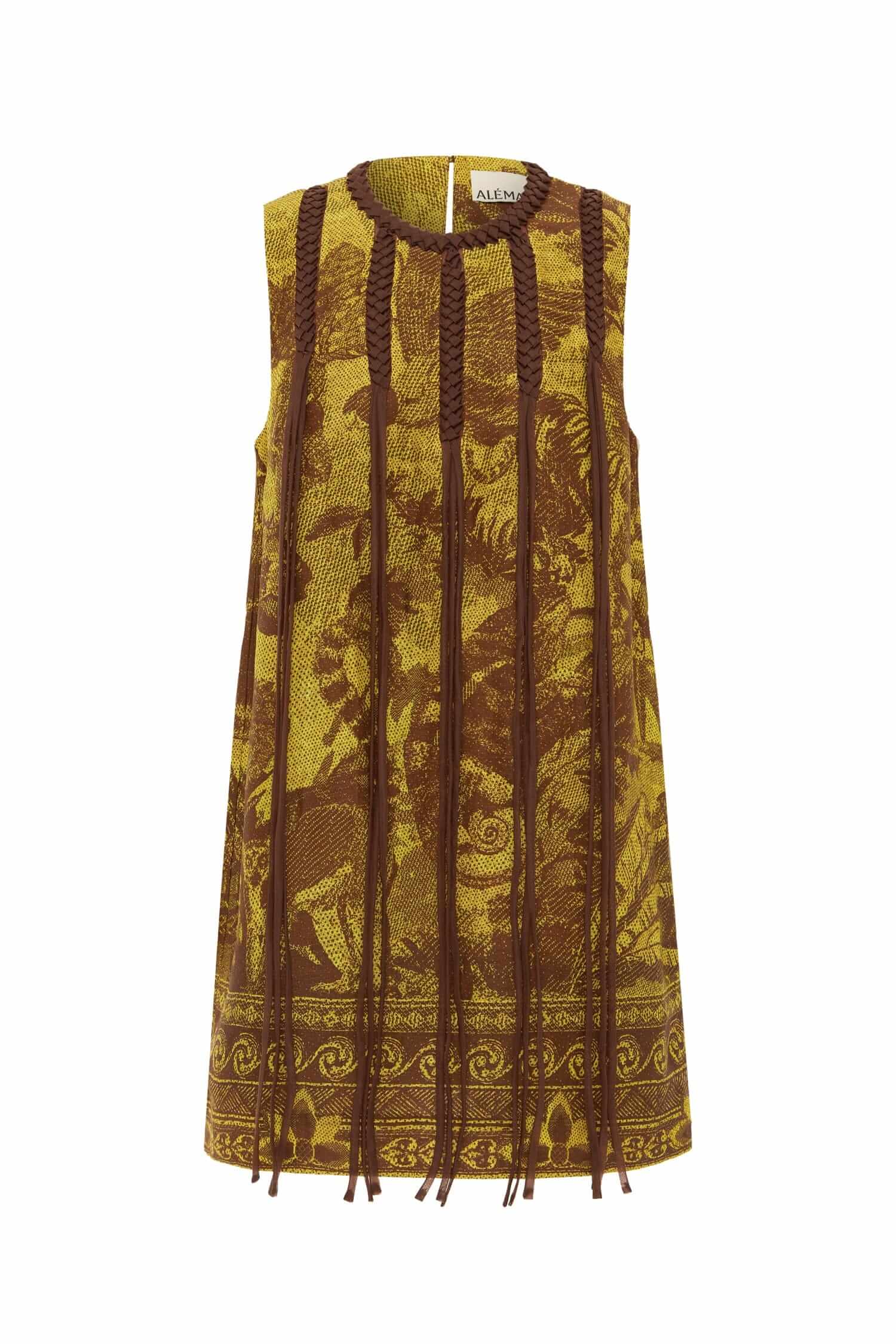 CHARLEY MINI DRESS LEMON CHOCOLATE / AU 8/ 4 US