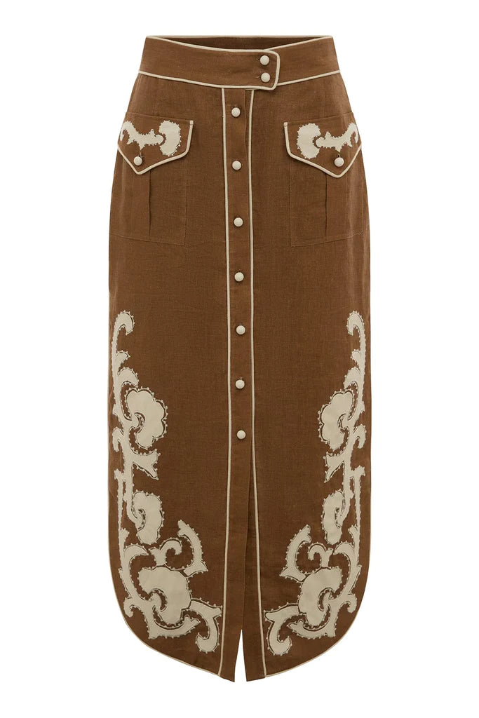 RUBY APPLIQUE SKIRT