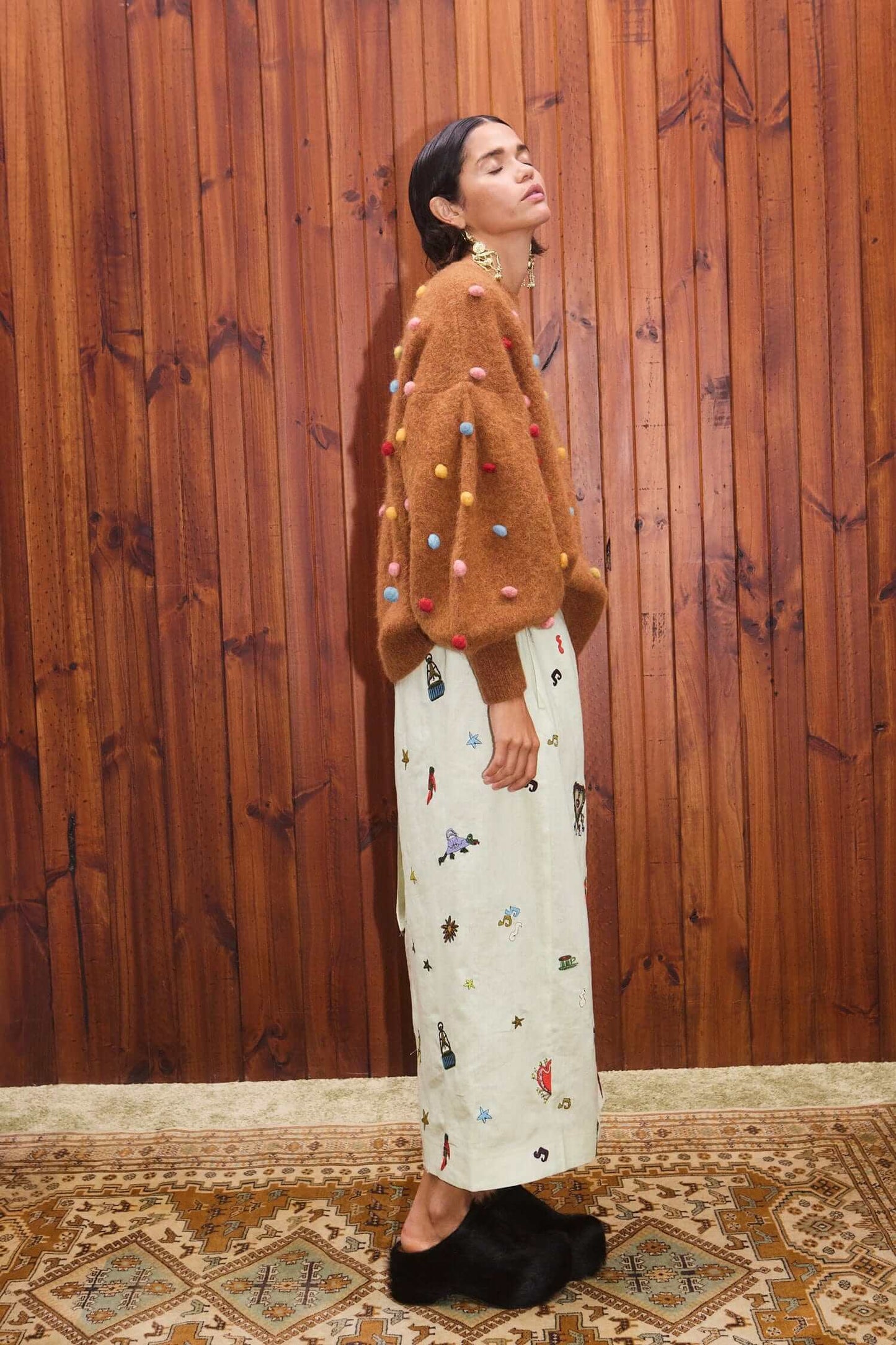 ELIA TOBACCO BALLOON SWEATER