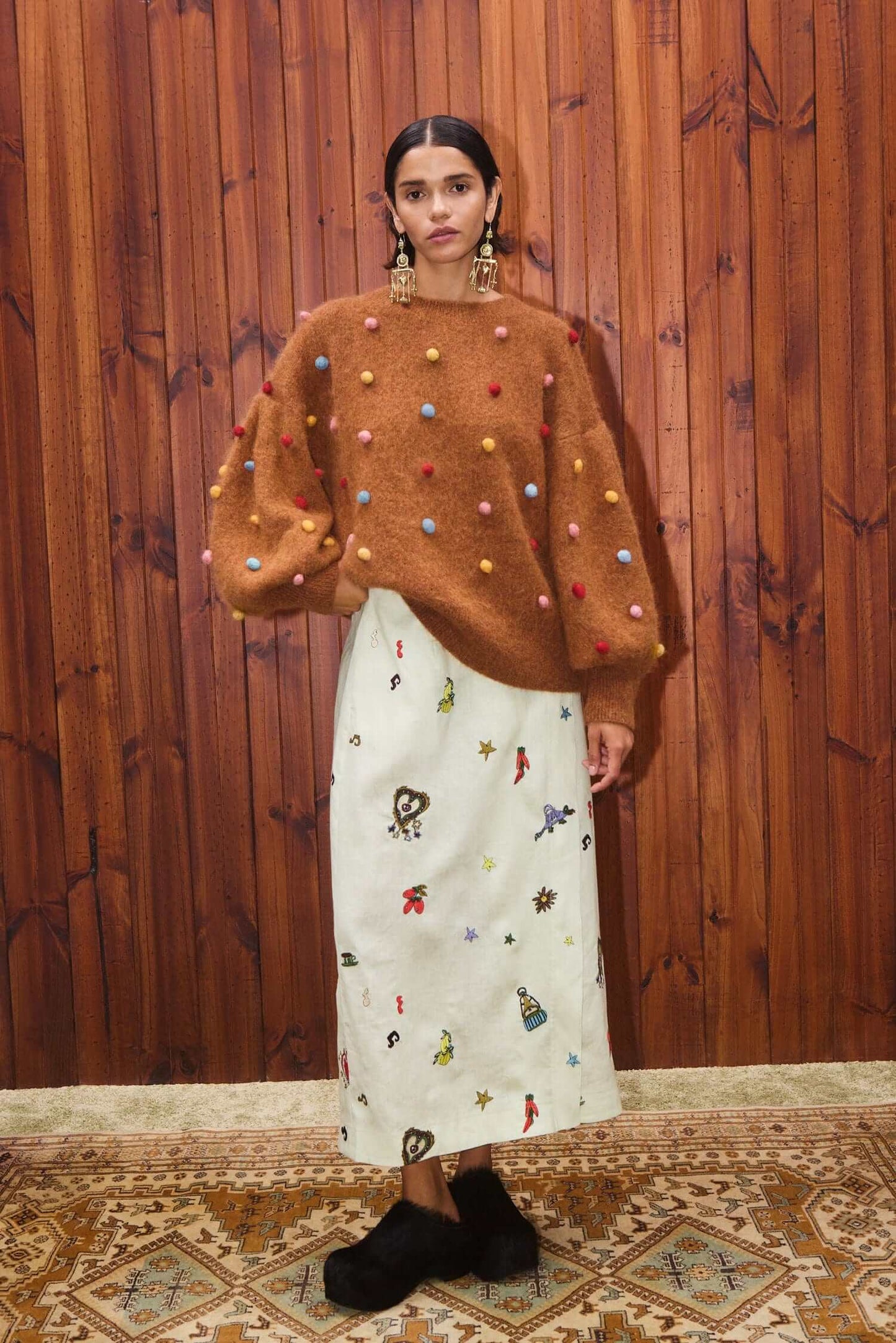 ELIA TOBACCO BALLOON SWEATER