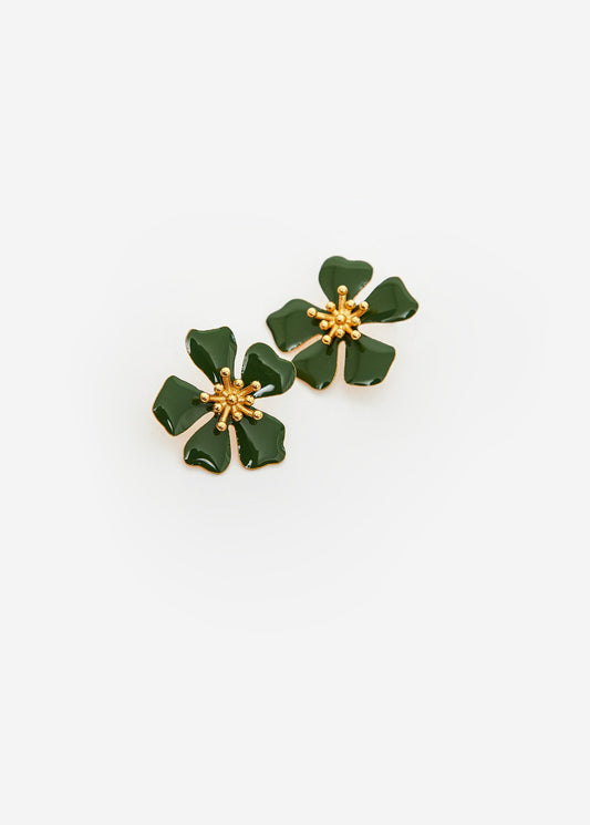GREEN AURORA MIDI EARRINGS