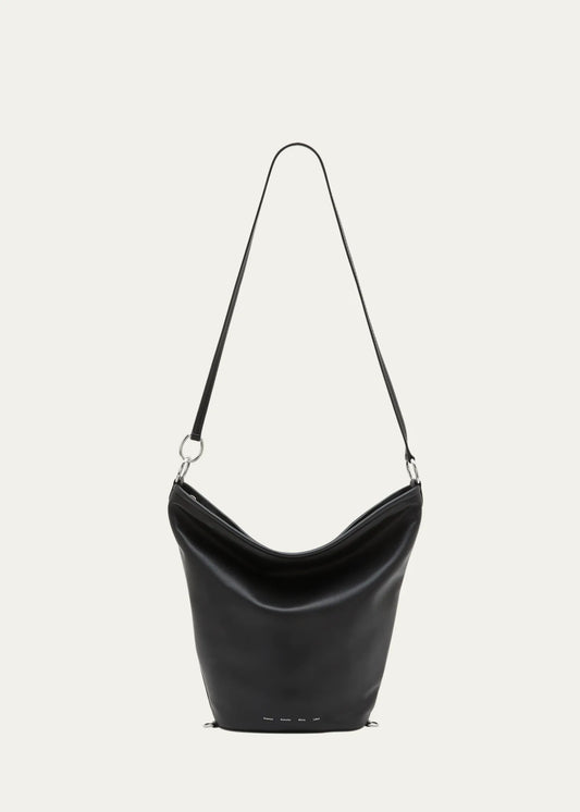 SPRING BUCKET BAG IN LEATHER