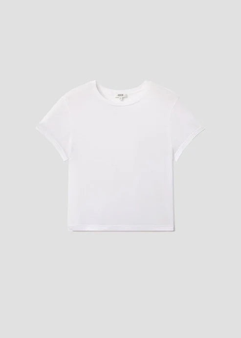 ADINE SHRUNKEN TEE- WHITE