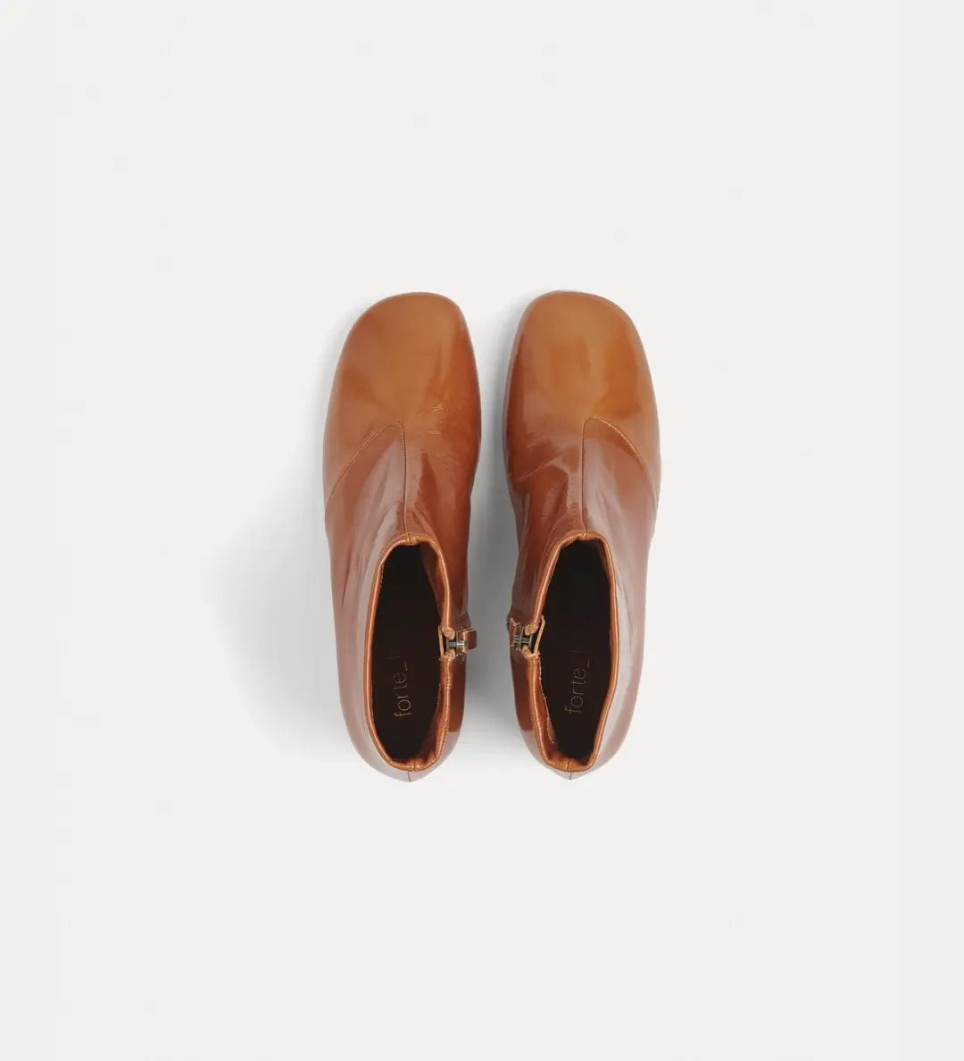 PATENT LEATHER ANKLE BOOTS