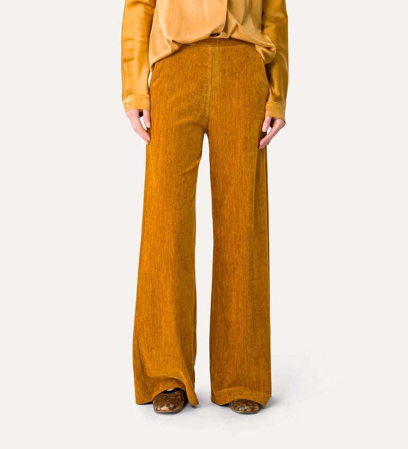 DOUBLE VELVET HIGH WAIST PANTS