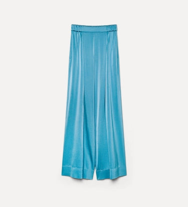 HEAVY STRETCH SILK SATIN REGULAR WAIST PANTS