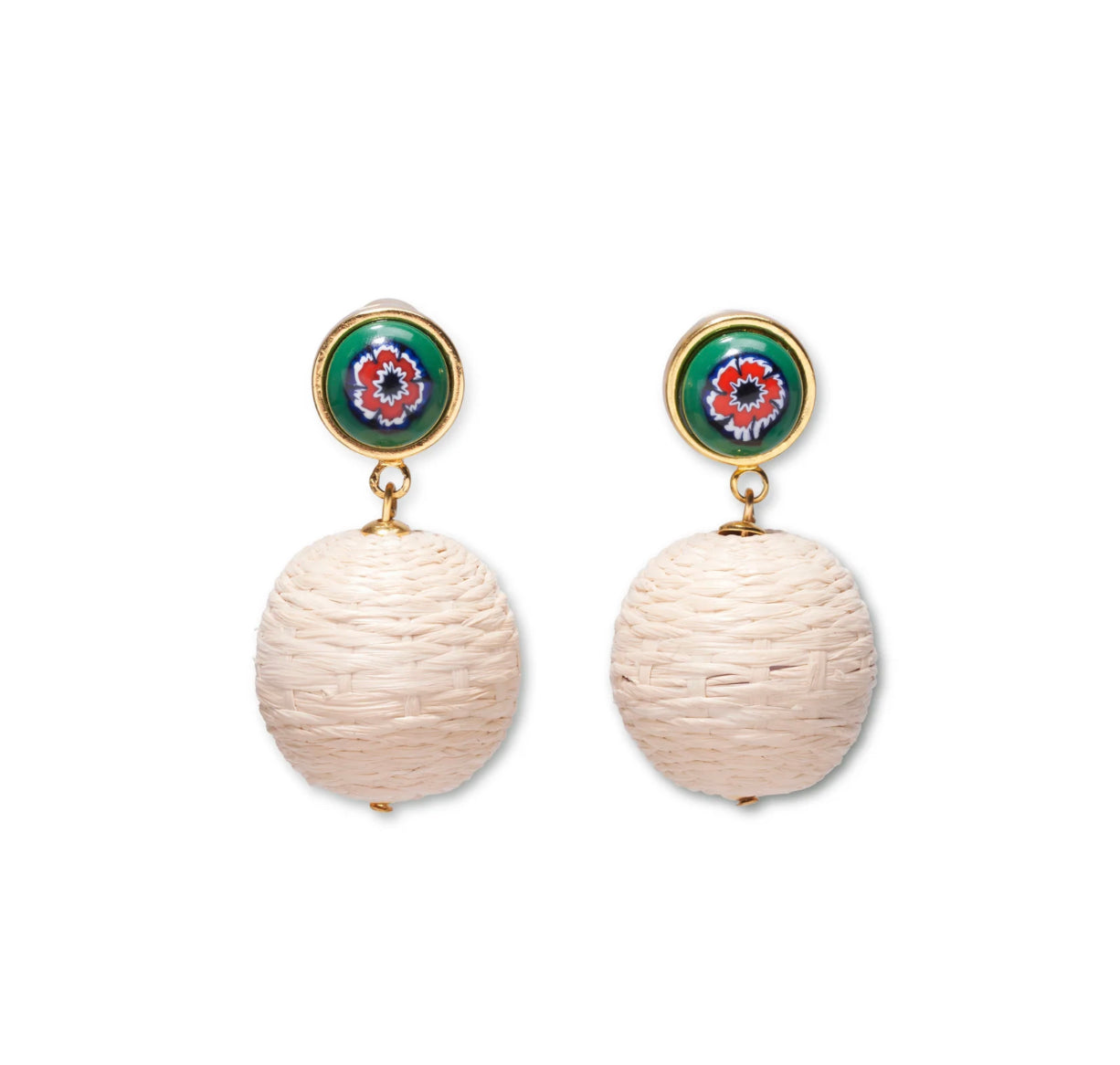 WICKER DROP EARRINGS