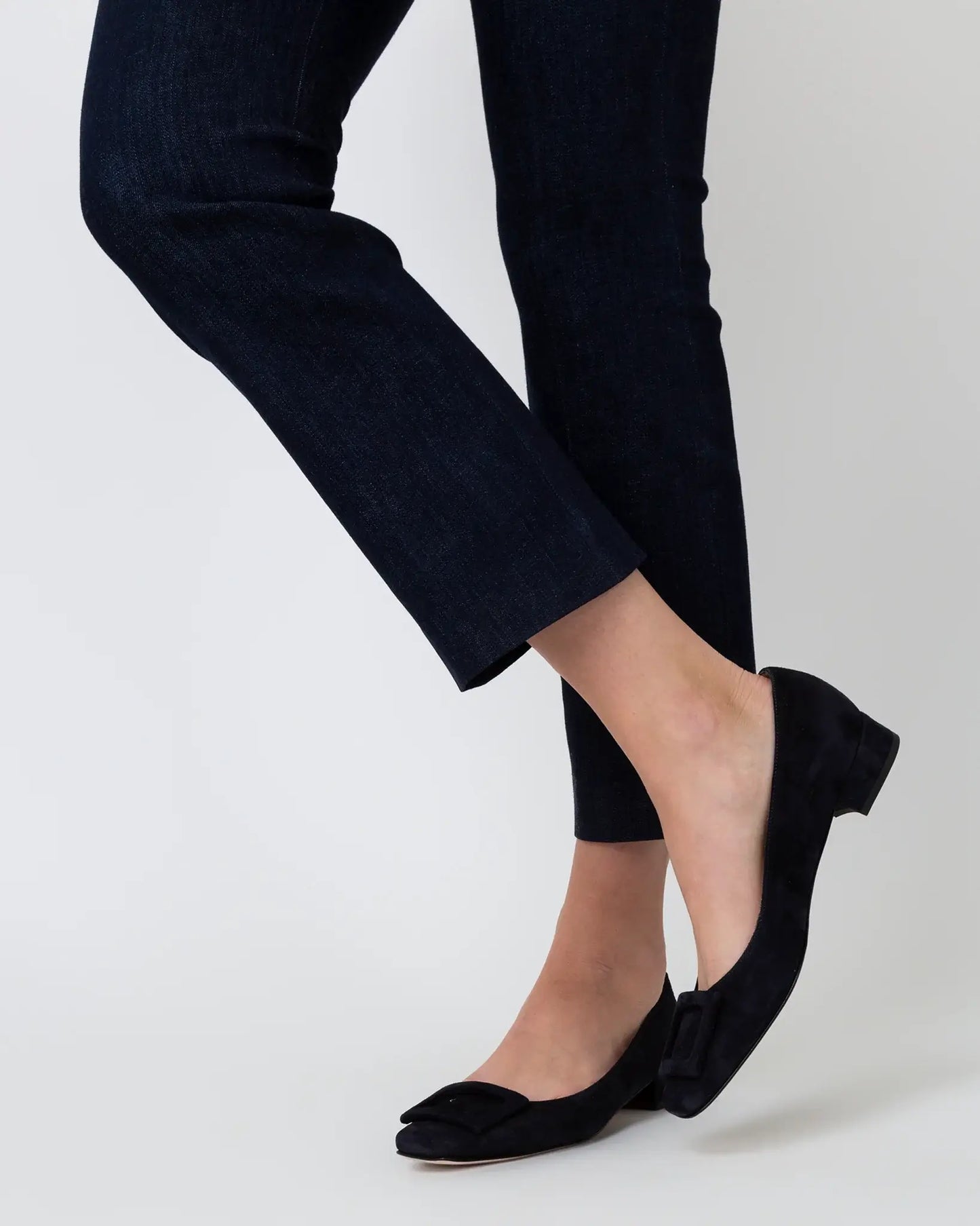 FAYE FLARE CROPPED PANT- INDIGO STRETCH
