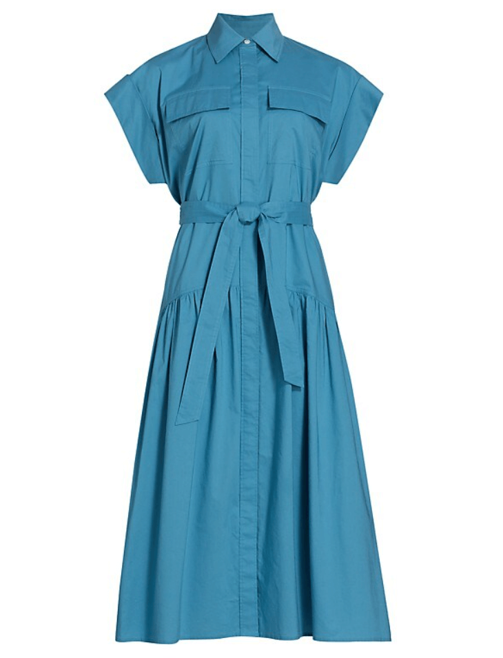 LAUREL SLEEVELESS SHIRTDRESS