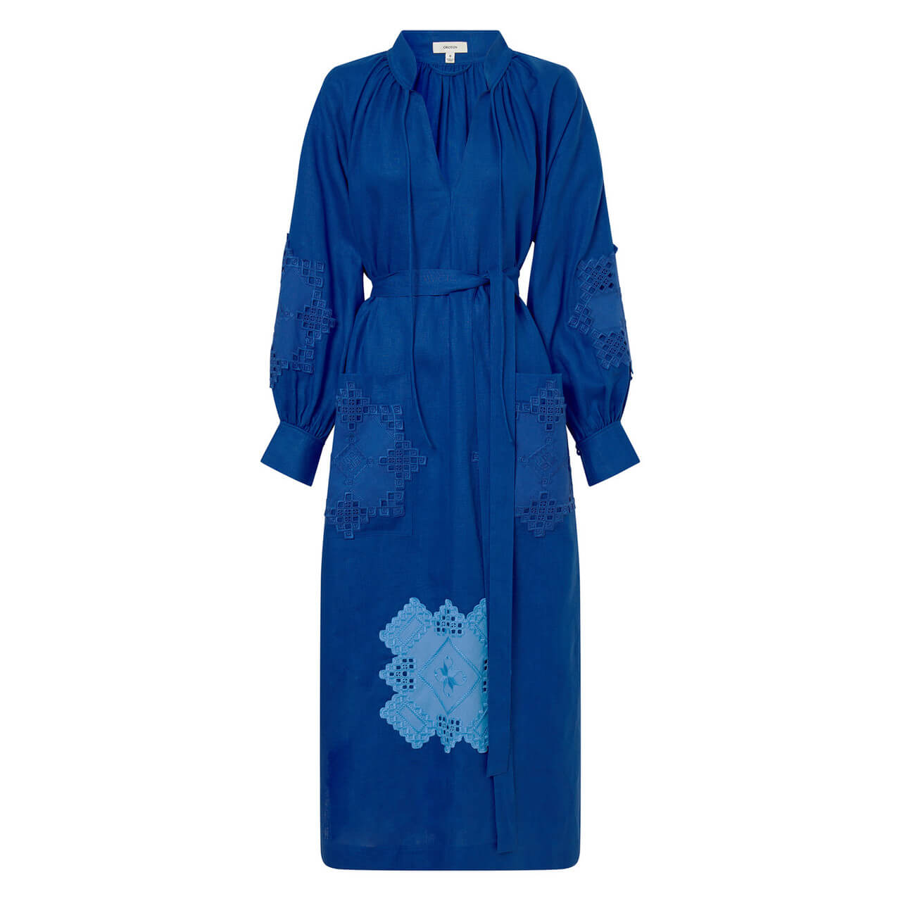 EMBROIDERED PATCH DRESS