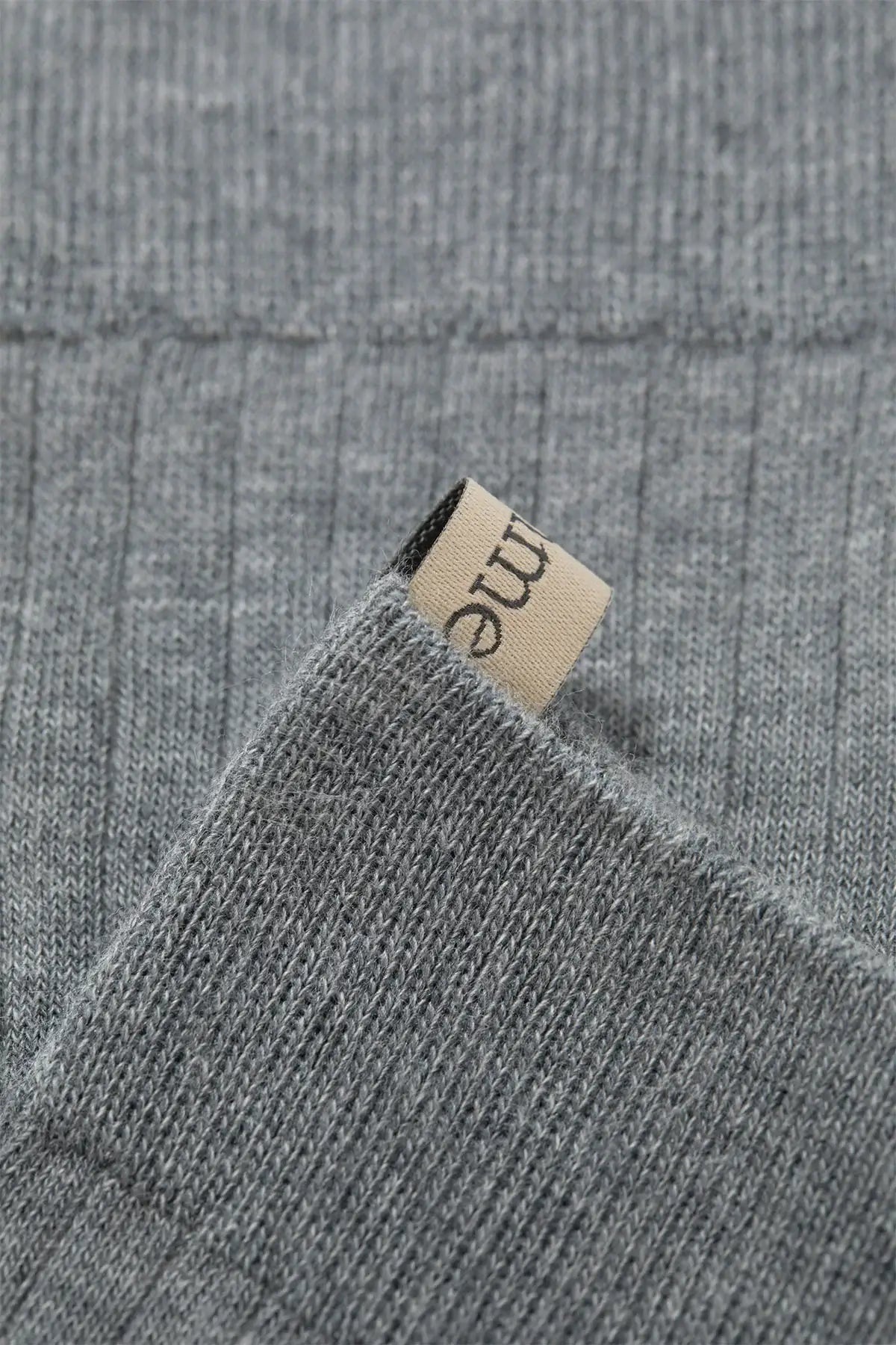 THE YVES SOCK - HEATHER GREY