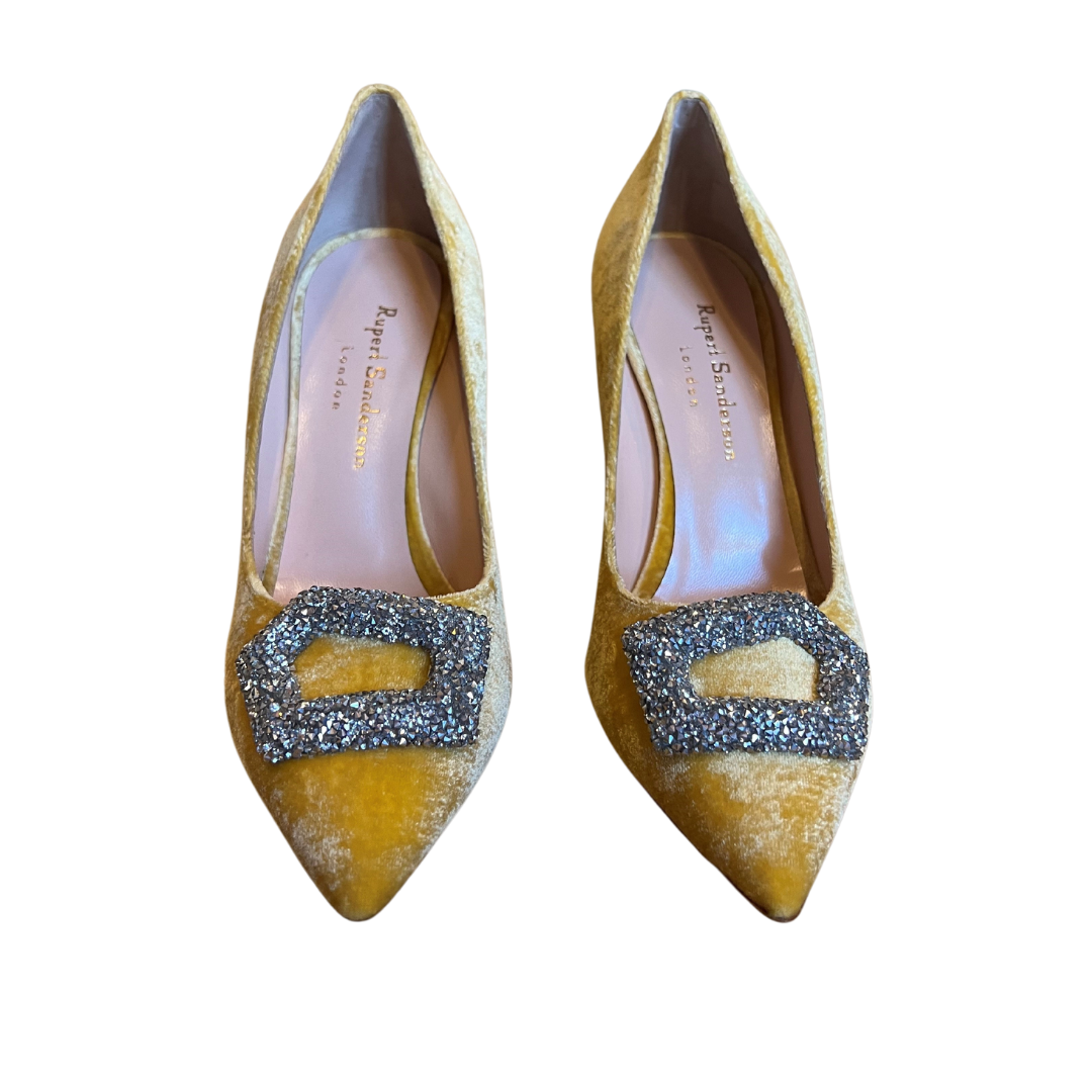 AMINTA PUMP - DAFODIL VELVET