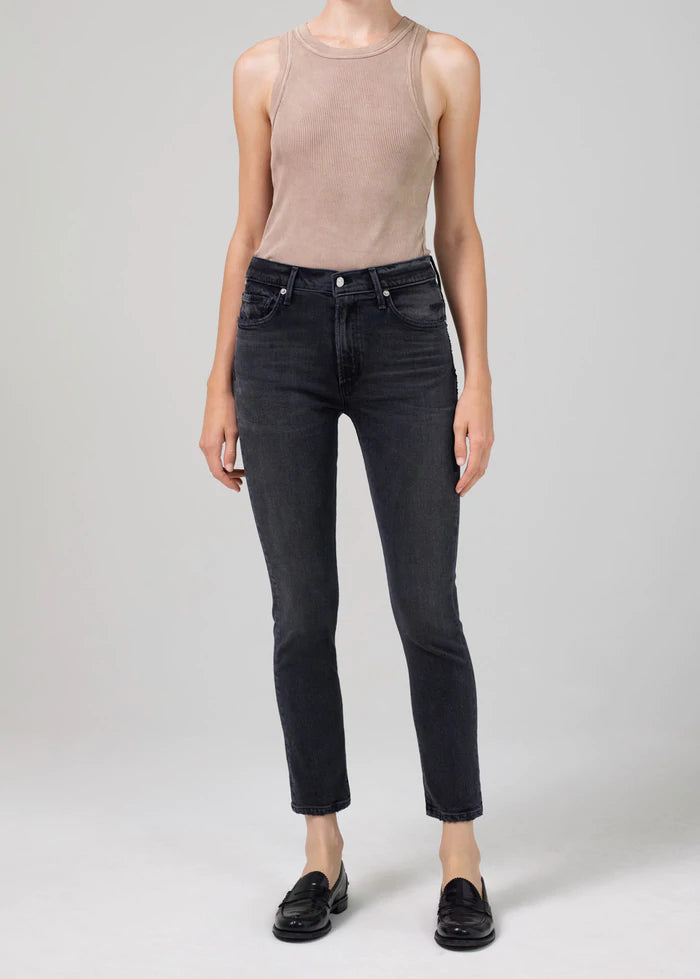 ELLA MID RISE SLIM CROP