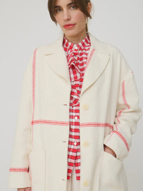 HANDWOVEN BLEND COTTON-SILK SHIRT