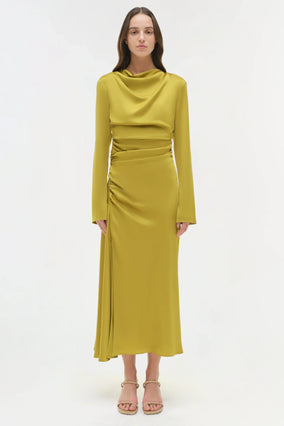 ODESSA L/S MIDI DRESS