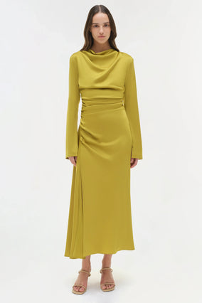 ODESSA L/S MIDI DRESS