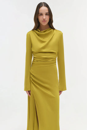 ODESSA L/S MIDI DRESS