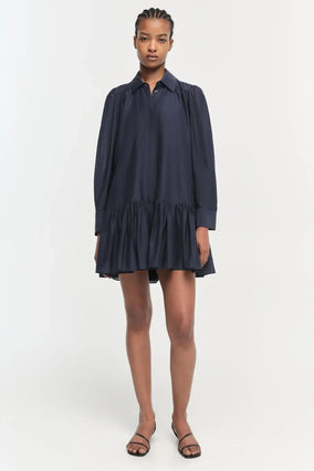 VIOLA L/S SHIRTING MINI DRESS