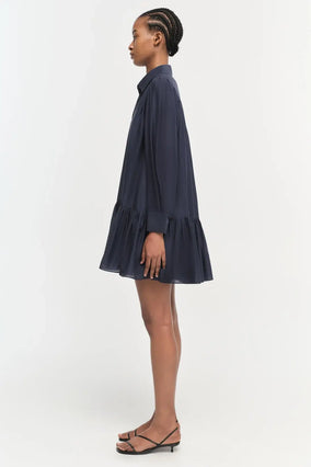 VIOLA L/S SHIRTING MINI DRESS