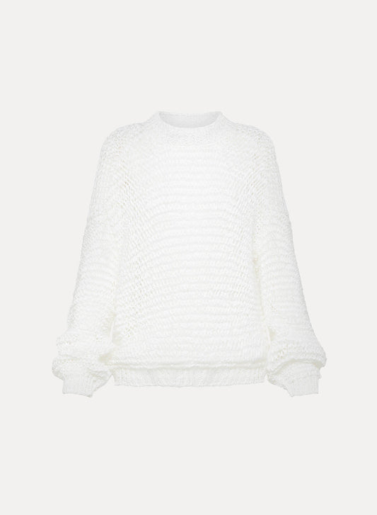 CHAMOIS TAPE ROUNDNECK SWEATER