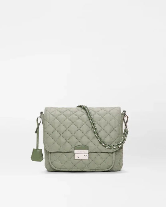 AGAVE GREEN MEDIUM CROSBY LOCK CROSSBODY
