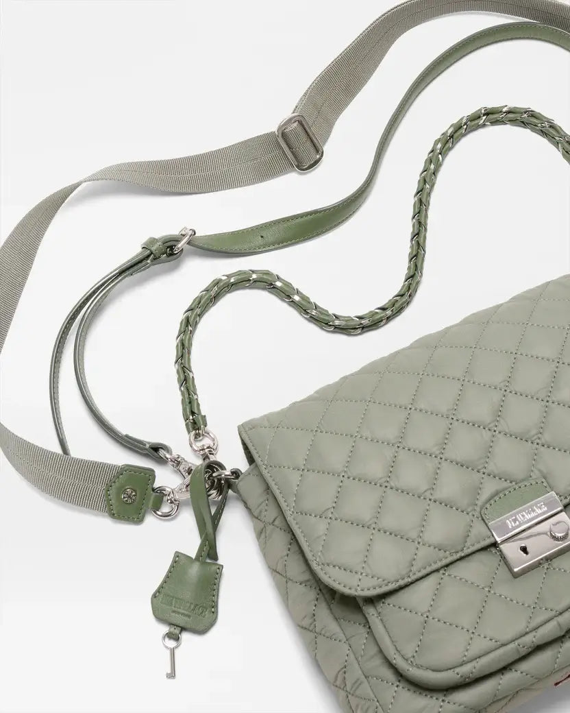 AGAVE GREEN MEDIUM CROSBY LOCK CROSSBODY