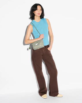 AGAVE GREEN SMALL CROSBY LOCK CROSSBODY
