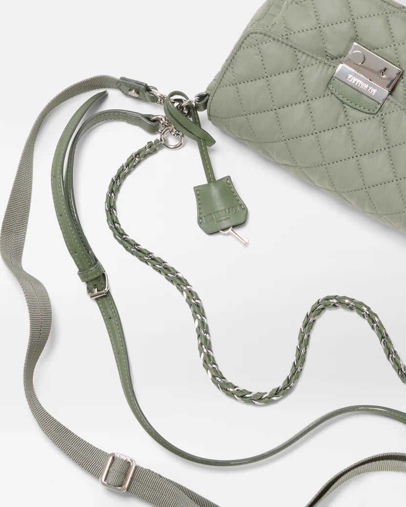 AGAVE GREEN SMALL CROSBY LOCK CROSSBODY