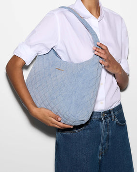 LARGE METRO SHOULDER- TRUE LIGHT DENIM