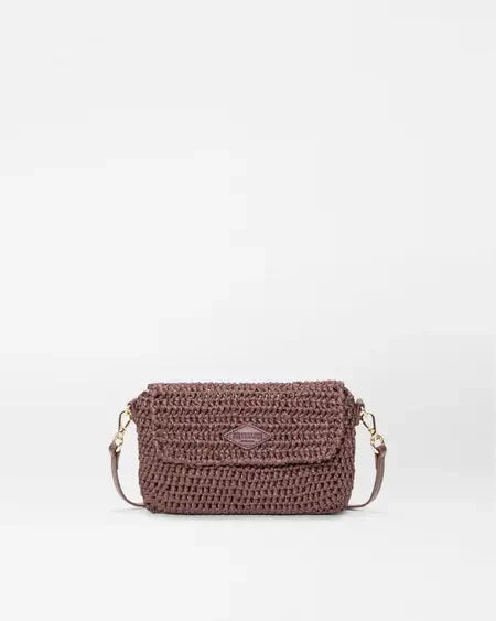 BROWN CROCHET CROCHET CONVERTIBLE CROSSBODY