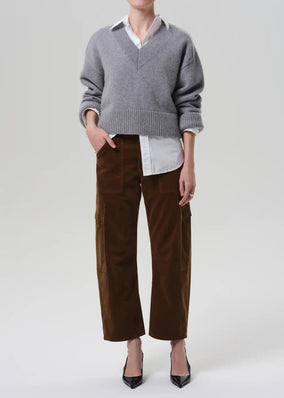 MARCELLE LOW SLUNG CARGO IN CORDUROY