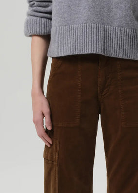 MARCELLE LOW SLUNG CARGO IN CORDUROY