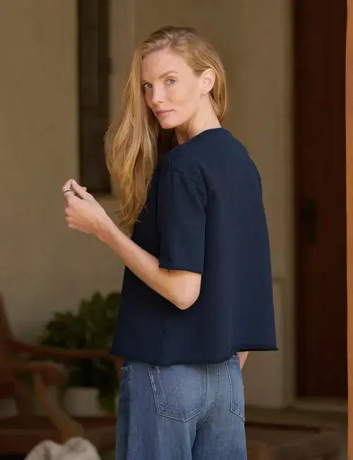 PERRY CREW SS TEE IN CLASSIC NAVY