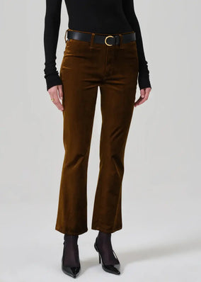 ISOLA CROPPED TROUSER IN VELVET