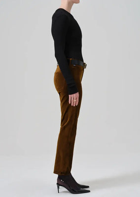 ISOLA CROPPED TROUSER IN VELVET