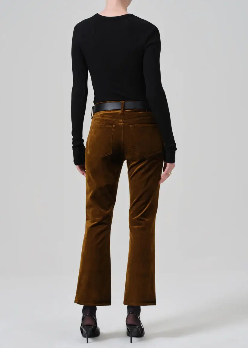 ISOLA CROPPED TROUSER IN VELVET