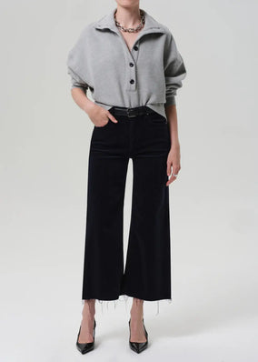 LYRA WIDE LEG CROP IN CORDUROY