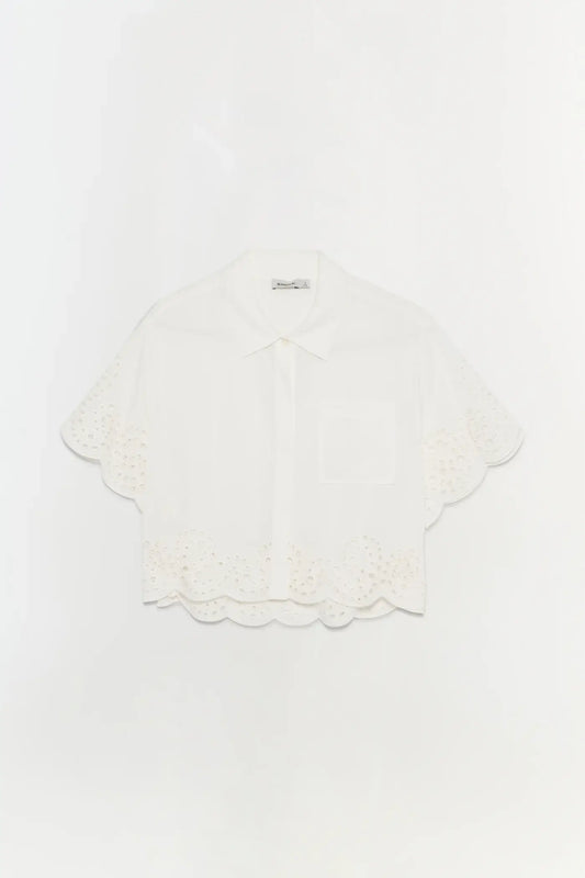 KEYLA S/S SHIRT- WHITE