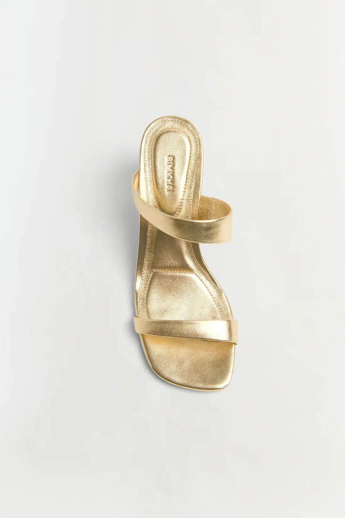 MARION METALLIC LEATHER  SHELL HEEL