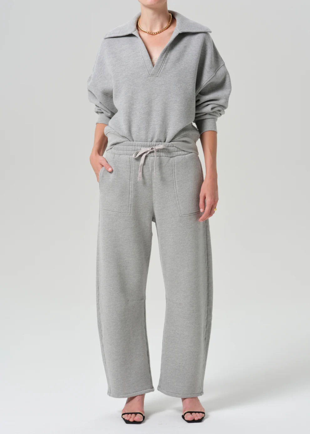 FREYA SWEATPANTS IN HEATHER GREY