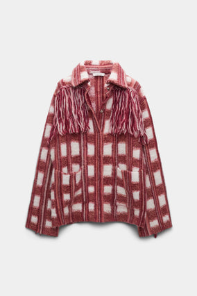 DIZZY CHECK CARDIGAN