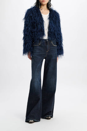 FEATHERY VOLUME JACKET