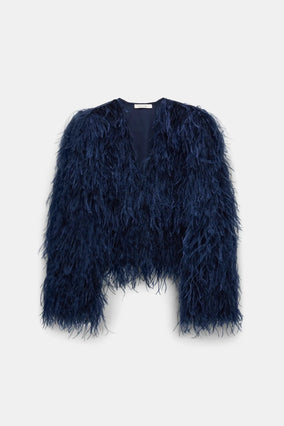 FEATHERY VOLUME JACKET