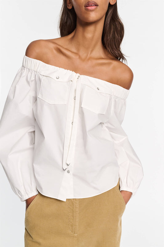 POPLIN POWER BLOUSE