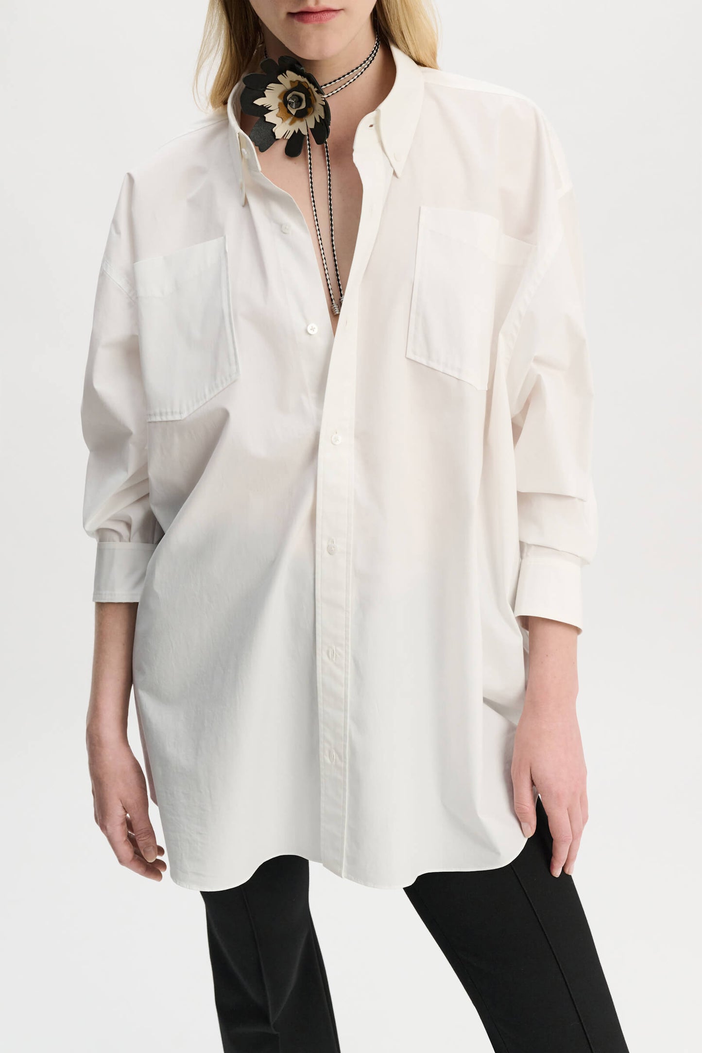 POPLIN POWER BLOUSE