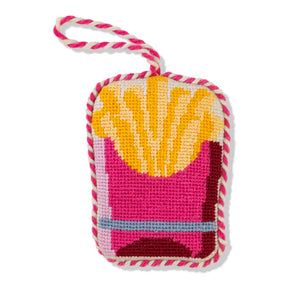 FRENCH FRY NEEDLEPOINT ORNAMENT