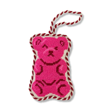 GUMMY BEAR NEEDLEPOINT ORNAMENT